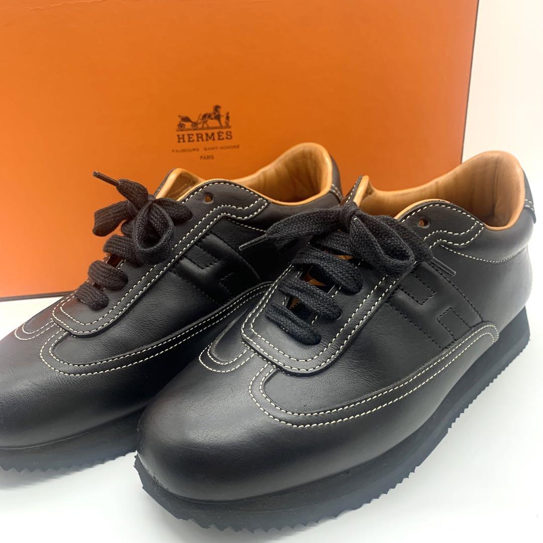 HERMES エルメス クイックスニーカー 箱付き ブラック