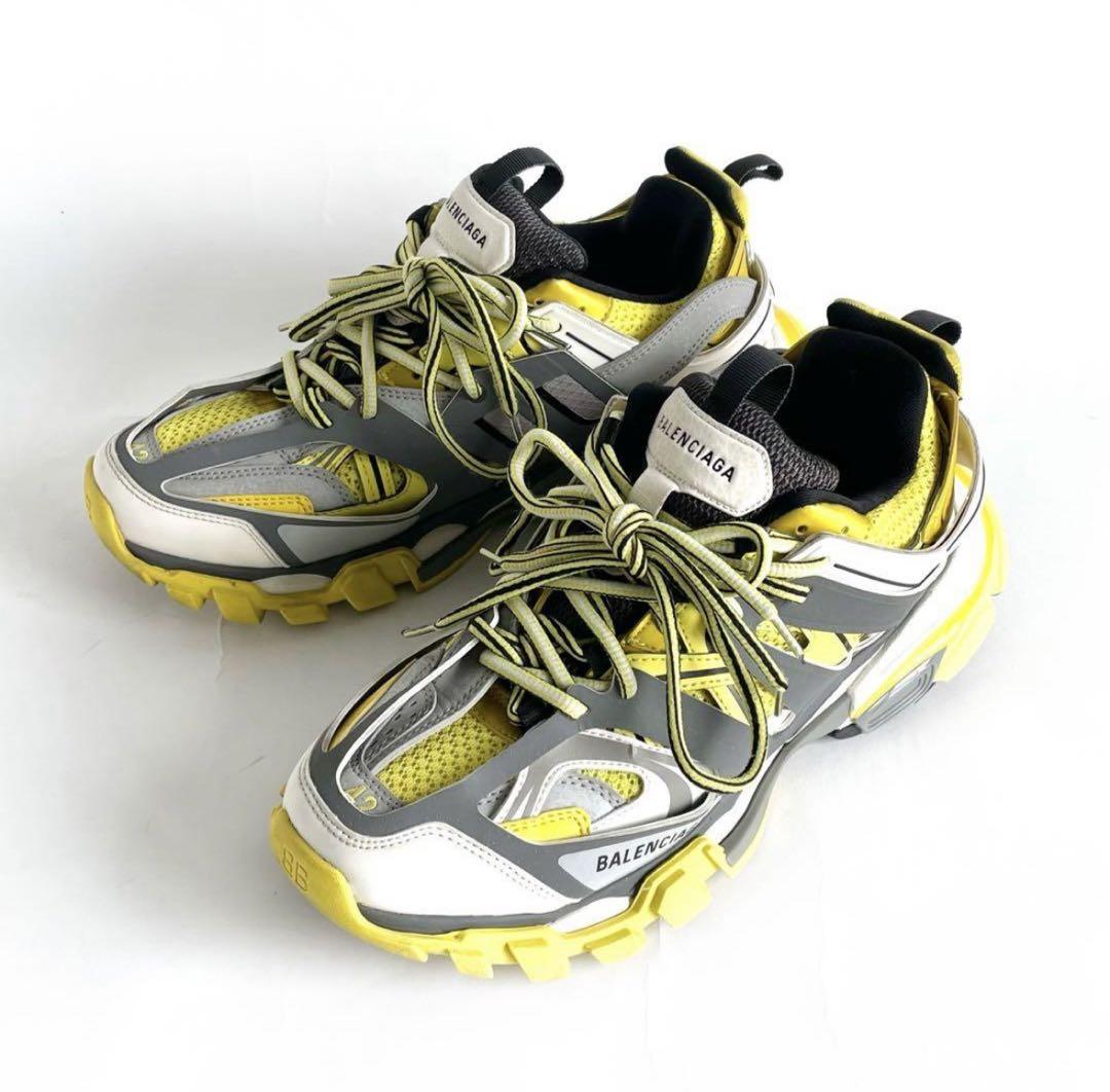 美品】BALENCIAGA TRACK スニーカー 42 イエロー