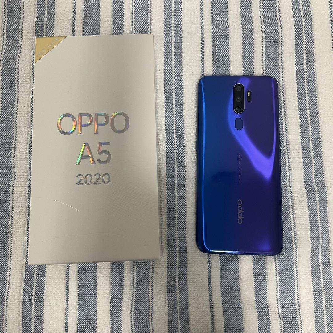 美品　OPPO A5 2020 ブルー 64GB OPPO A5 2020 ブルー 64GB
