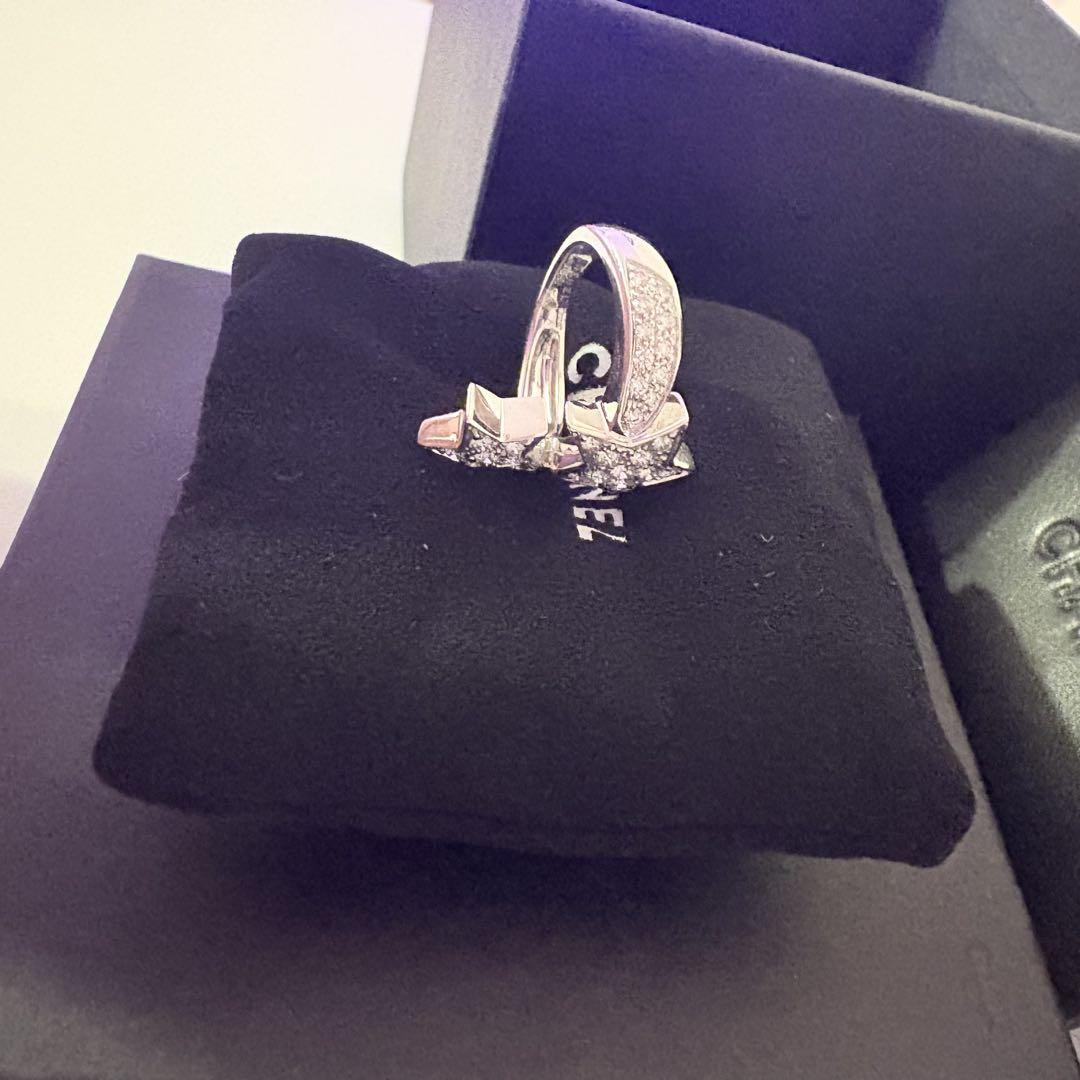 CHANEL シャネル コメット ダイヤモンド リング 星 スター 指輪 WG