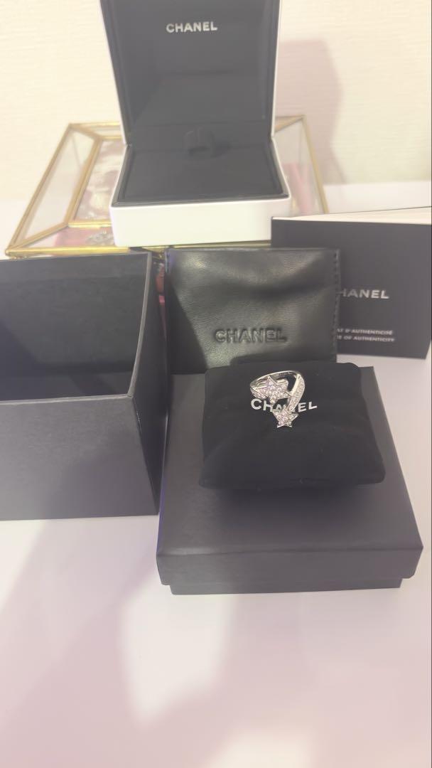 CHANEL シャネル コメット ダイヤモンド リング 星 スター 指輪 WG