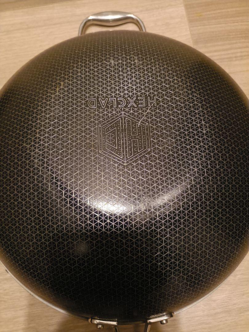【中古】　HexClad　30センチ　中華鍋　ノンスティック