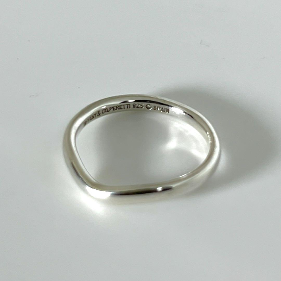 今季一番 ユーズド品】TIFFANY Curved Band Ring ＊719 - メルカリ アクセサリー