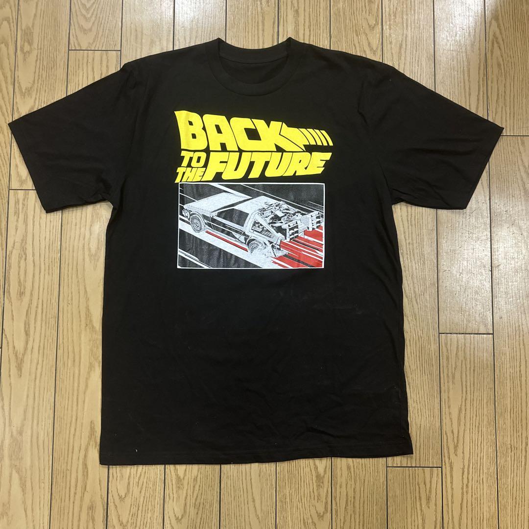 BACK TO THE FUTURE 半袖 Tシャツ 両面プリント 古着 黒