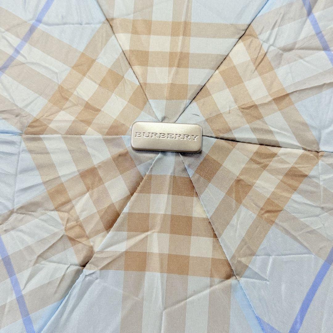 BURBERRY LONDON バーバリー ノバチェック ミニ傘 ライトブルー