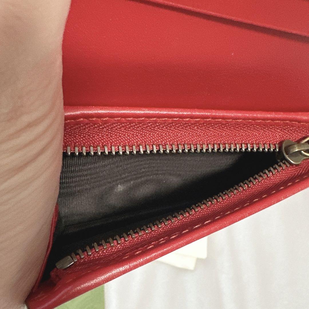 極美品値下げ済♡GUCCIさくらんぼ財布♡チェリー赤 画像3