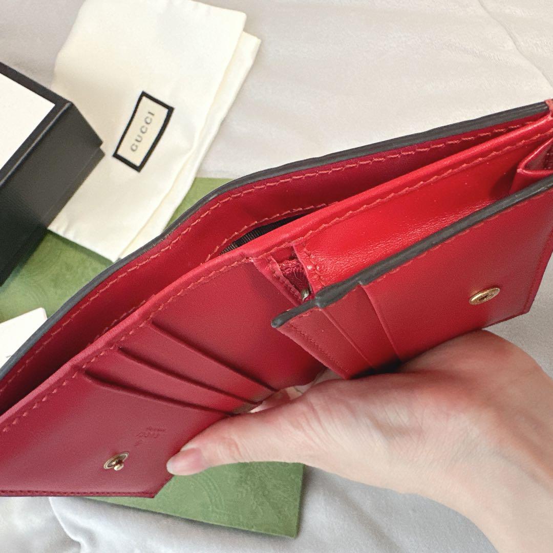 極美品値下げ済♡GUCCIさくらんぼ財布♡チェリー赤 画像4