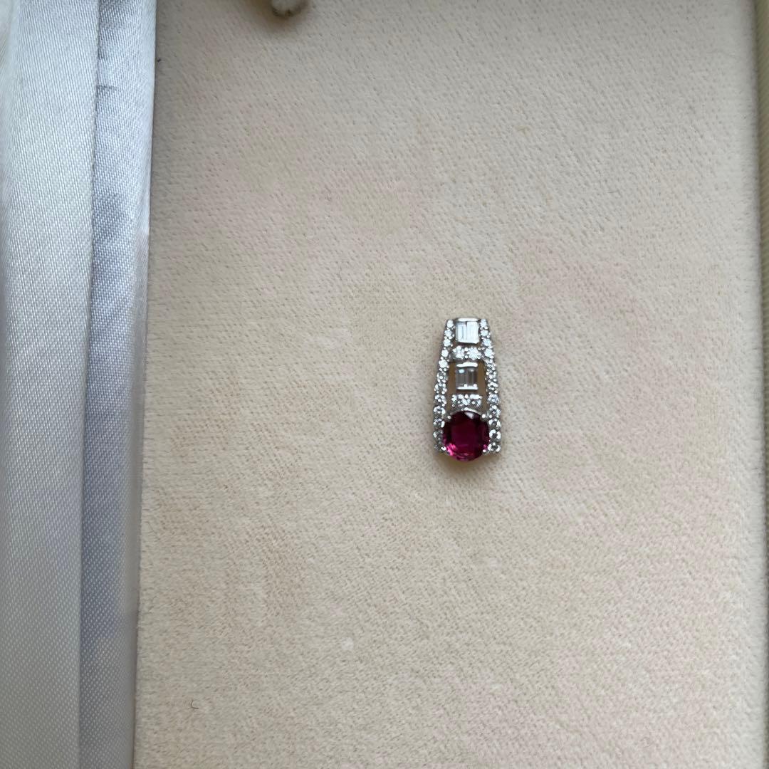 ダイヤモンド✖️ルビー、ペンダントヘッド 世界の 165000円引き www