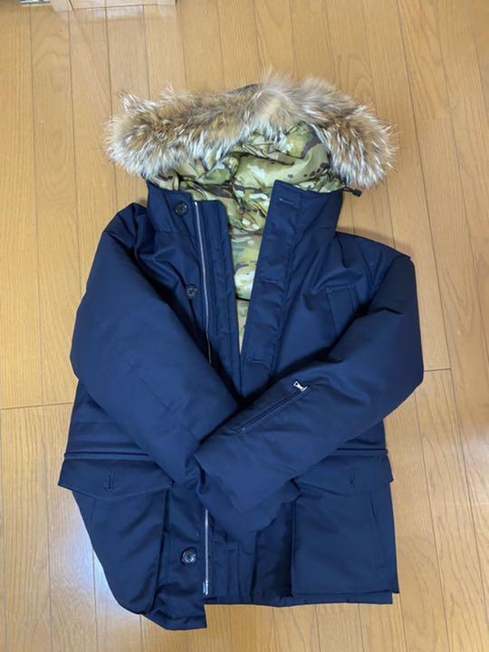 sophnet SＯＰＨ　フード付きネイビー ダウンジャケット 値下げ中 soph ダウンジャケット Mサイズ ネイビー