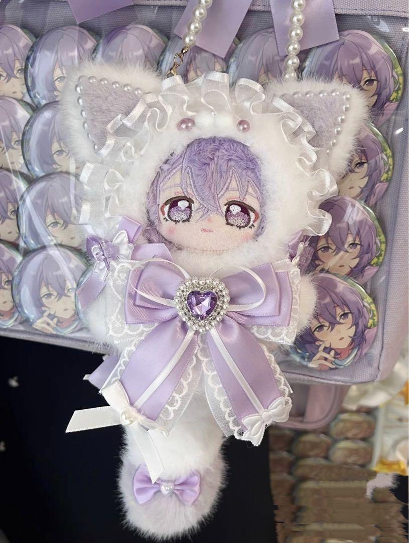 ぬい服♥10~12cm♥パープルネコ♥ぬい服 着ぐるみ
