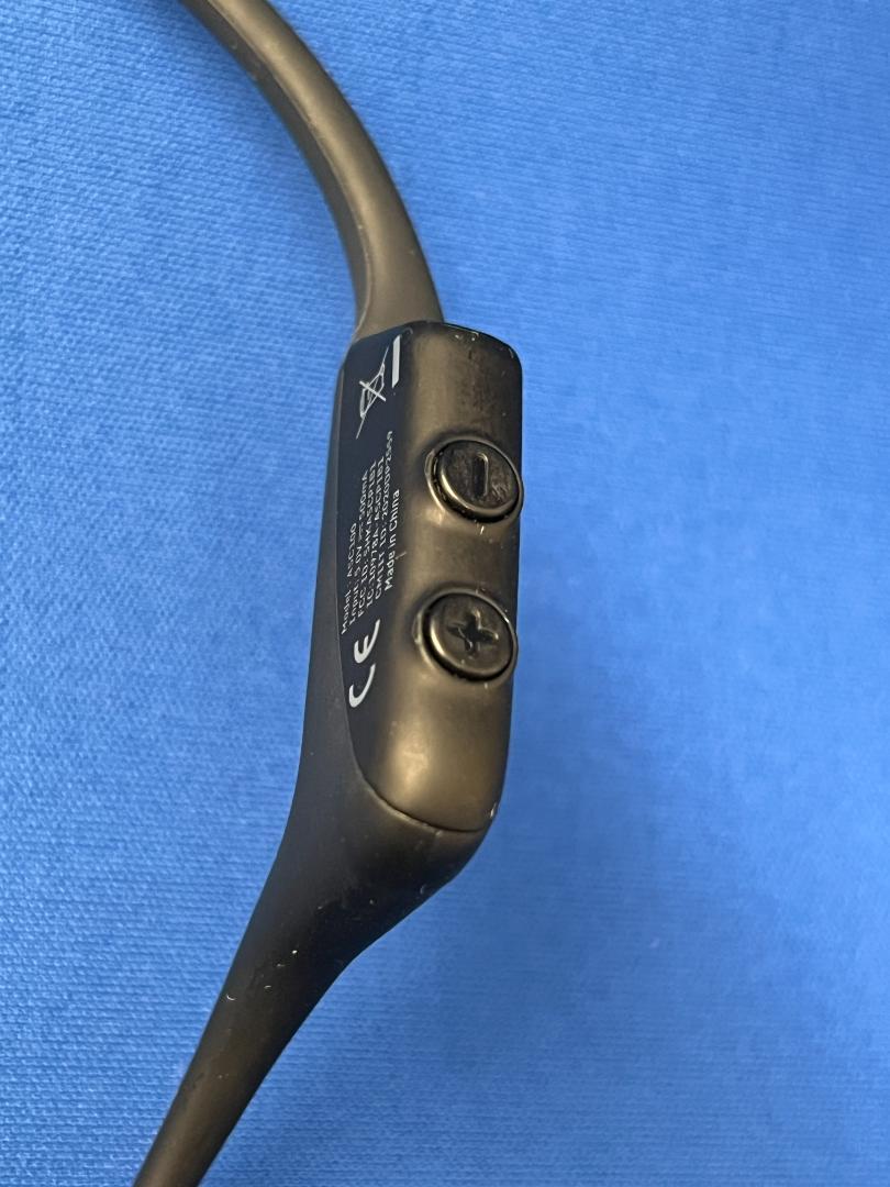 美品！AFTERSHOKZ OPENCOMM BLACK 英会話に最適