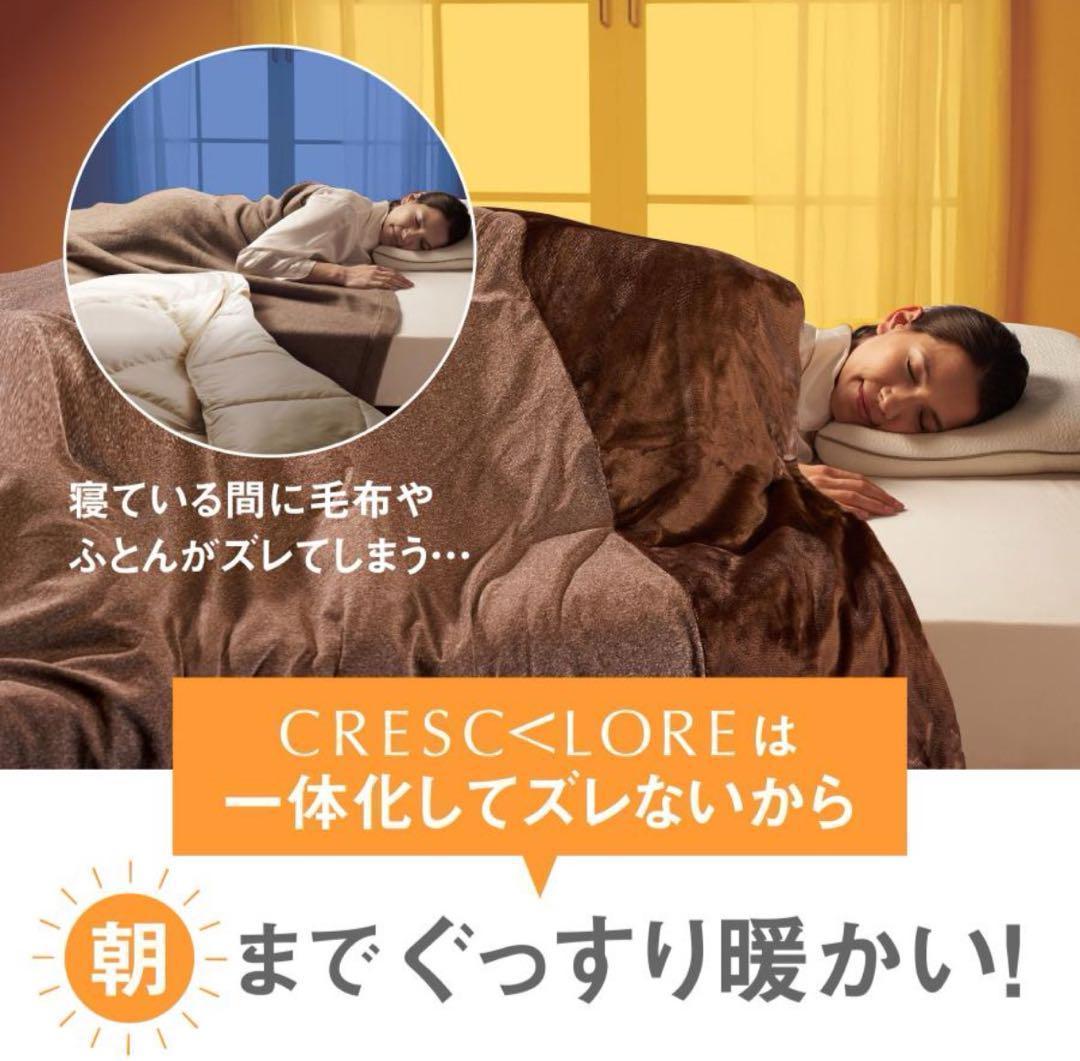 快眠博士 シングル布団 掛け布団 掛け布団カバー クレスカローレ毛布 ローズ
