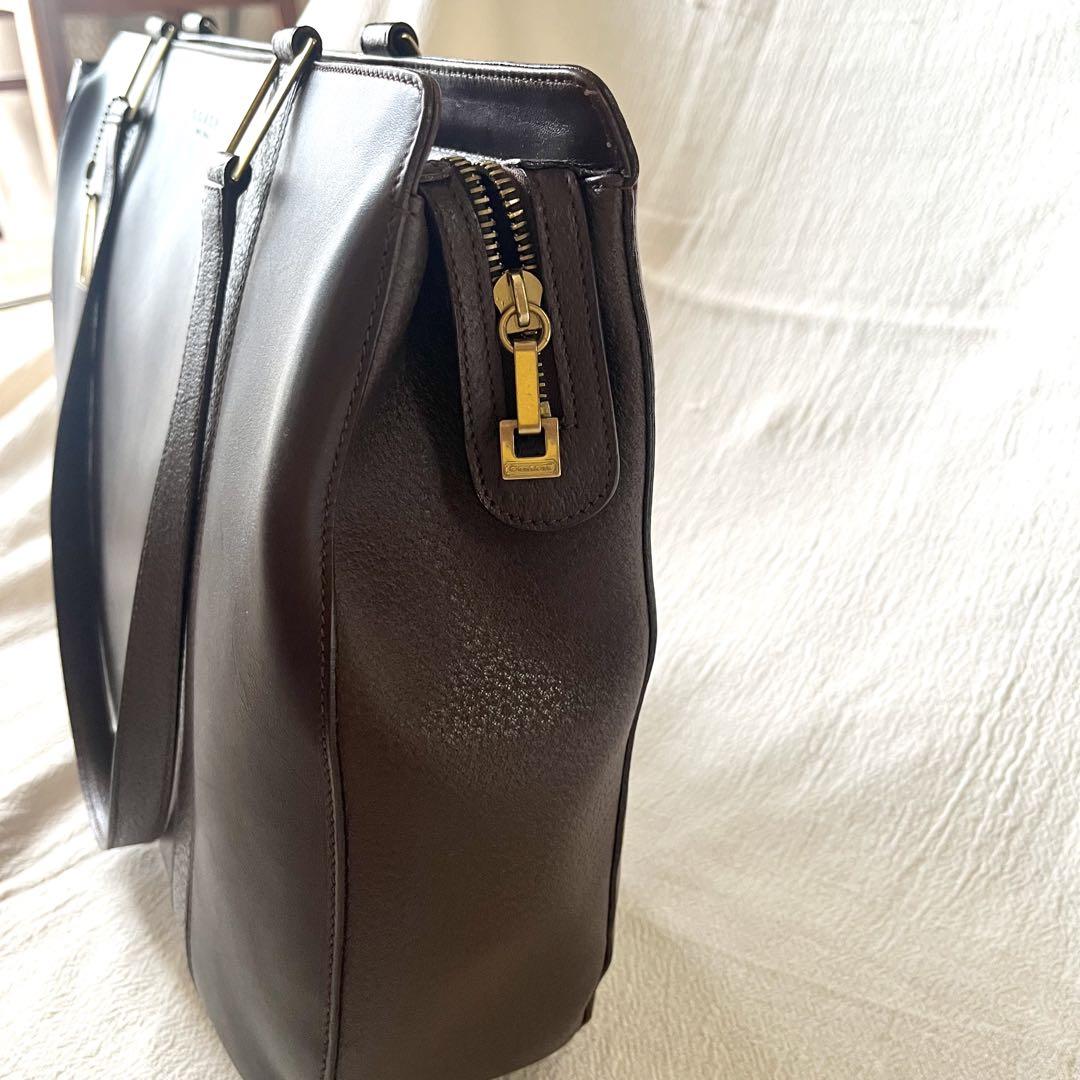 オールドCOACH ブラウン ビジネスバッグ
