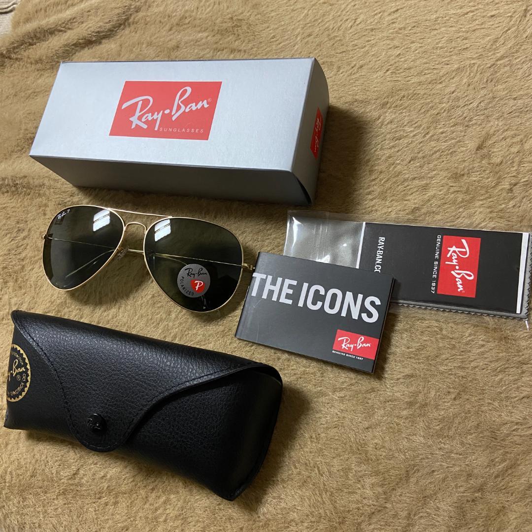 美品レイバン サングラス キャラバンDQC RB3026 メンズ Ray-Ban