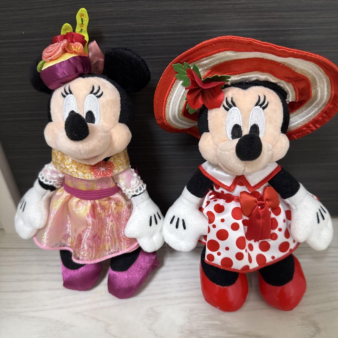 【メルカリ最安値】ミニーのスタイルスタジオ ぬいぐるみバッジ 4体セット 新品未使用】ミニーのスタイルスタジオ ミニスタ ぬいぐるみ