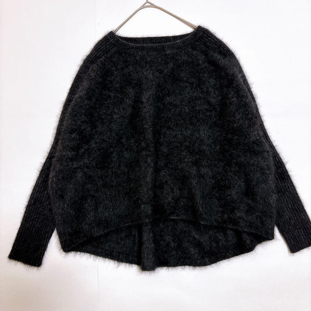 美品　NOBLE ノーブル　ラクーンファーニットワイドプルオーバー 23AW