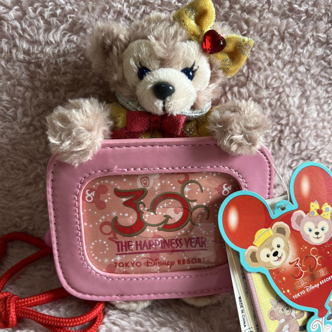 TDR 30周年 ダッフィー シェリーメイ パスケース 2点セット 新品