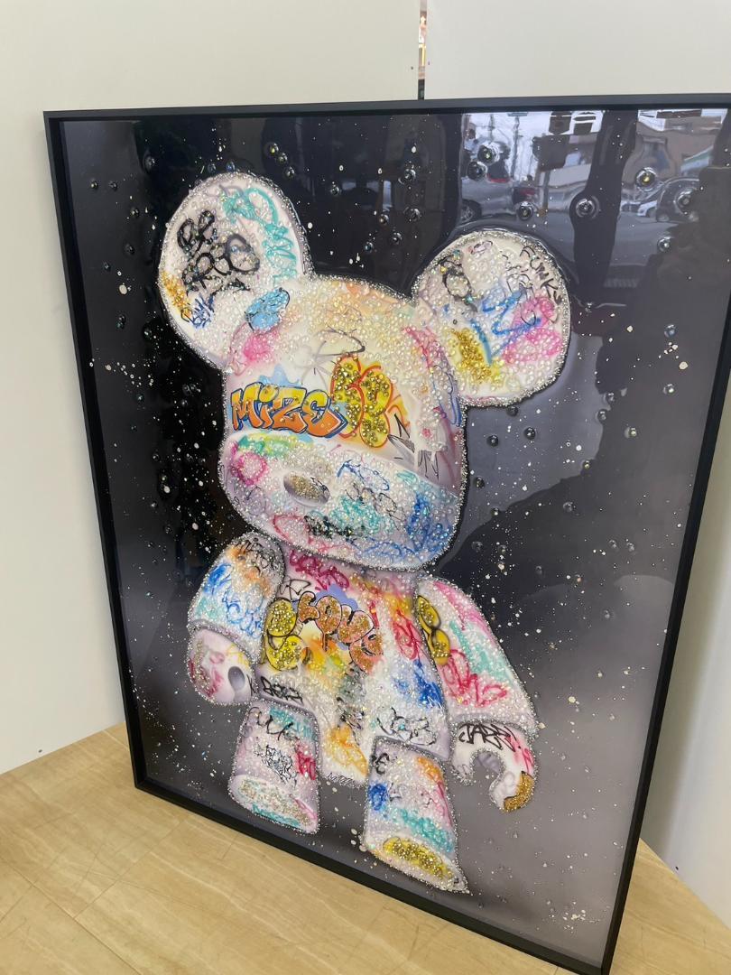 水晶絵　クリスタル　アート　アートパネル　立体　絵画　パネル　壁掛け　額絵　絵