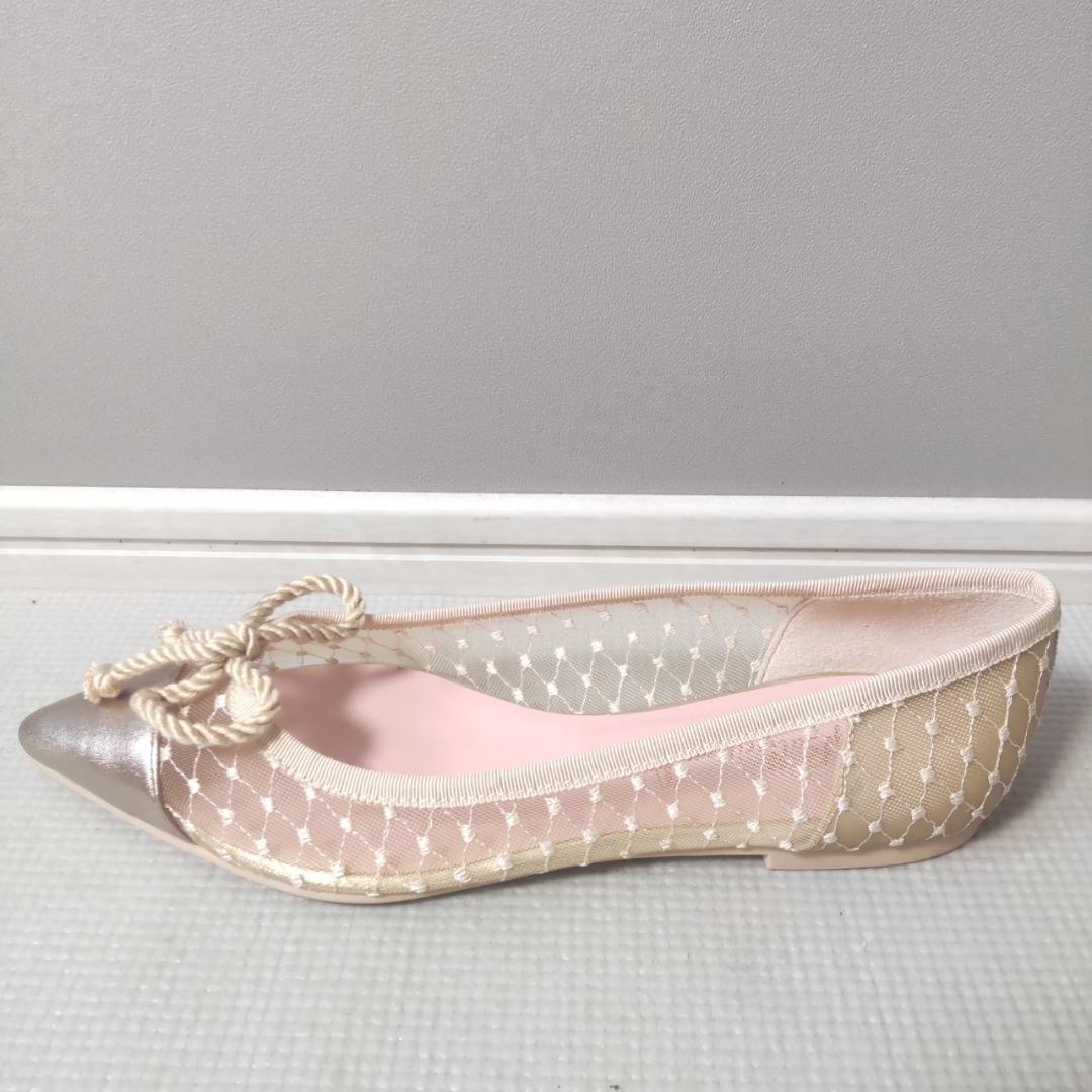 Pretty Ballerinas パンプス フラットシューズ  リボン レース