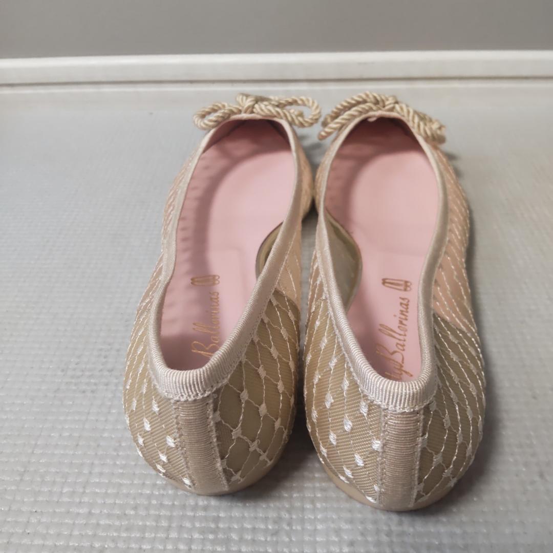 Pretty Ballerinas パンプス フラットシューズ  リボン レース
