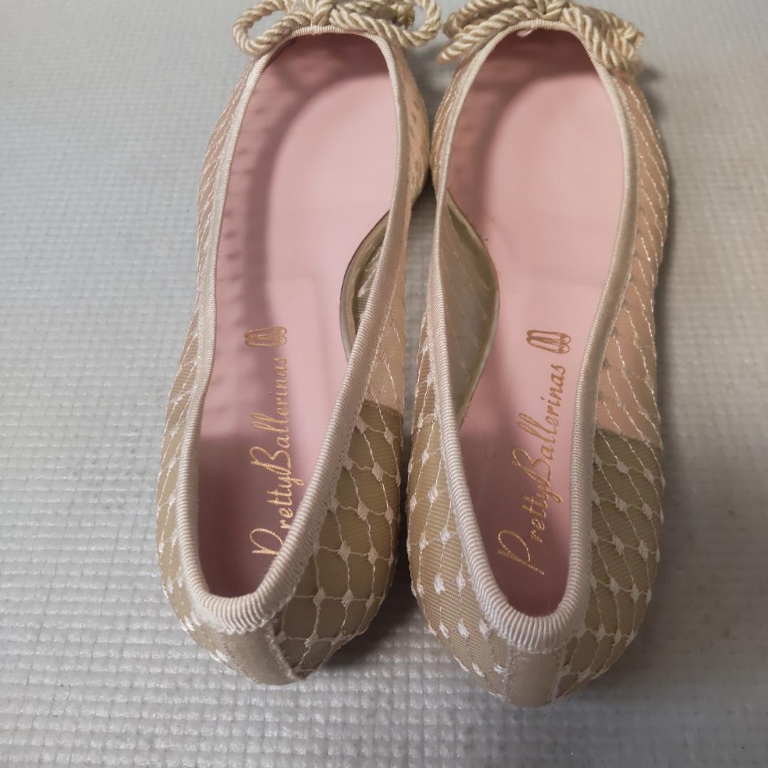 Pretty Ballerinas パンプス フラットシューズ  リボン レース