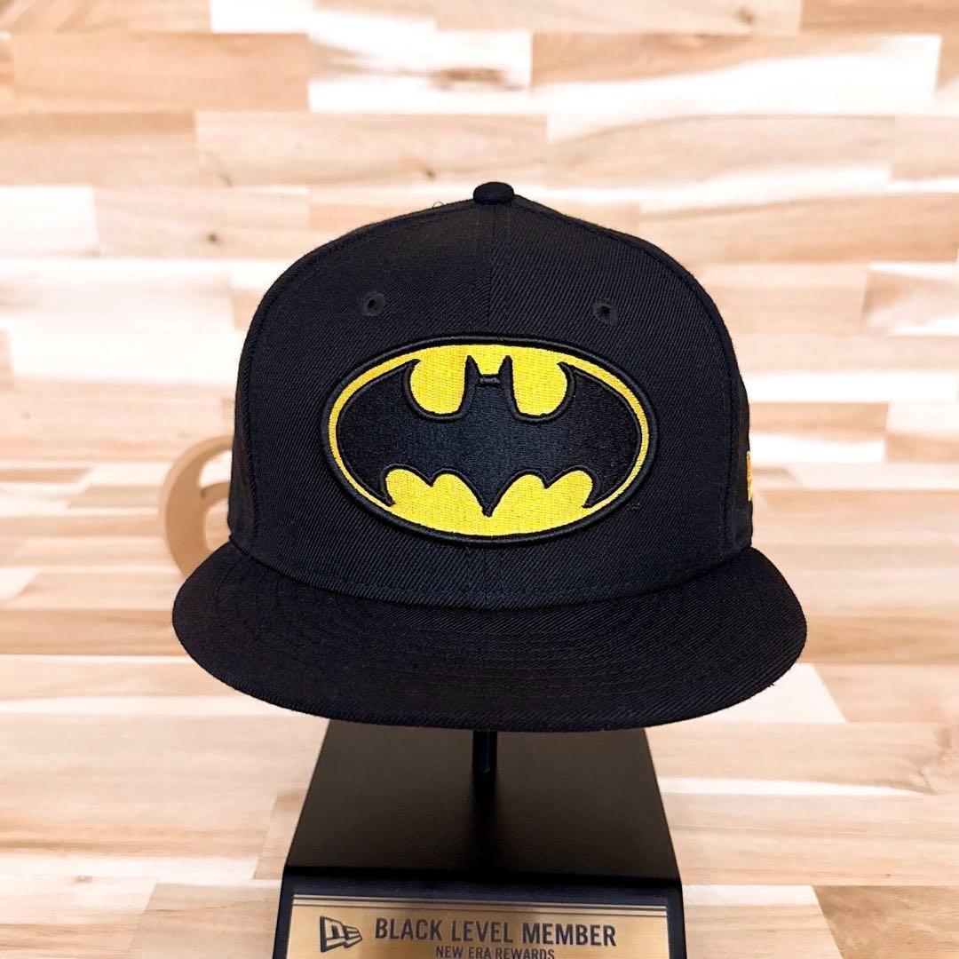 レア/廃番【ニューエラ×バットマン】限定コラボ クラシックロゴ キャップ 黒×黄