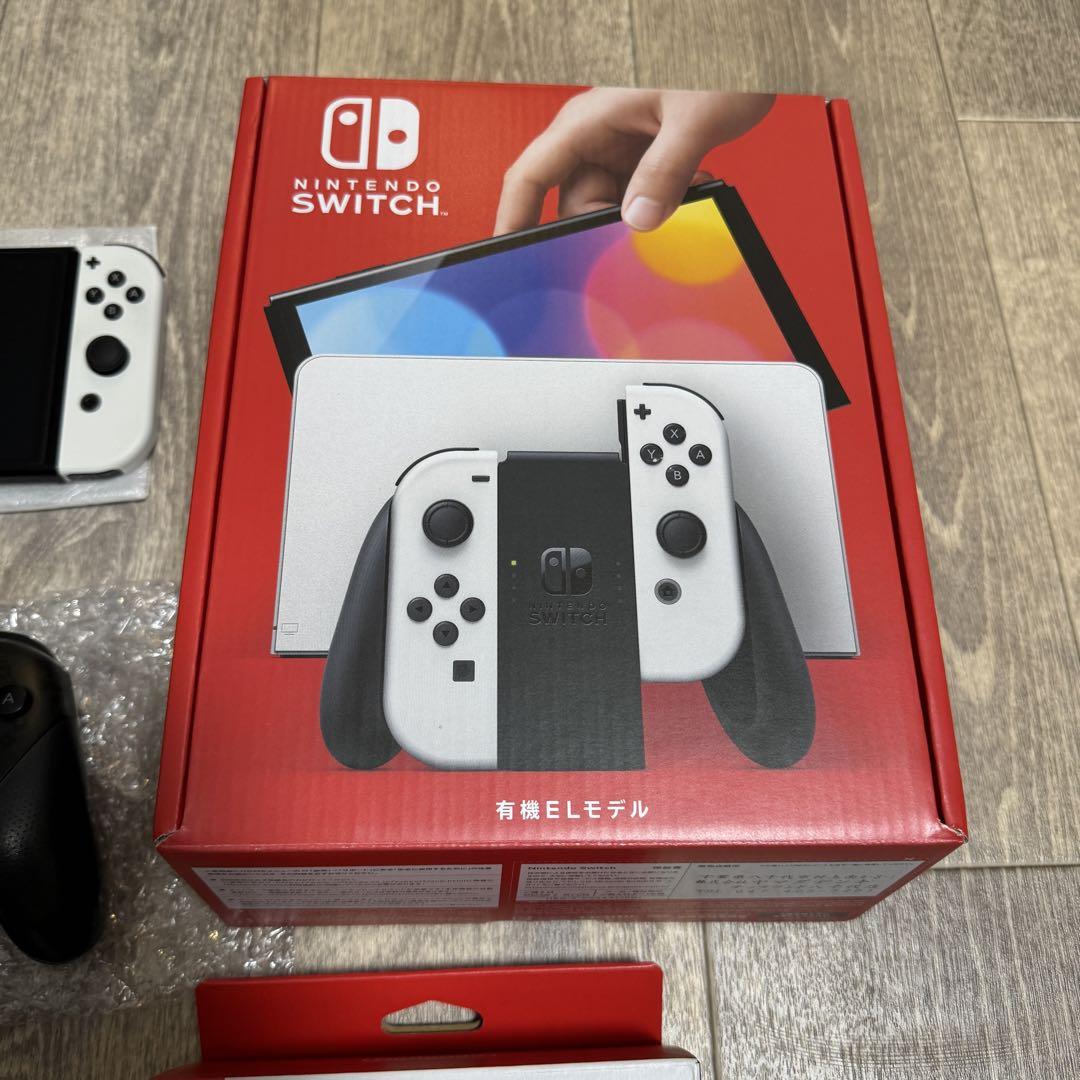 Switch本体有機EL Joy-Conホワイト Joy-Con充電グリップ付き