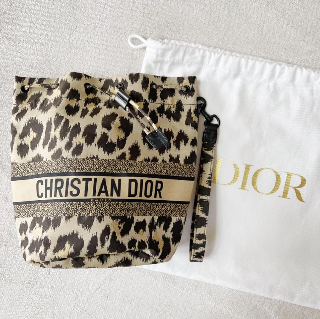 Dior ディオール レオパード トラベルポーチ フォンホルダー ミニバッグ