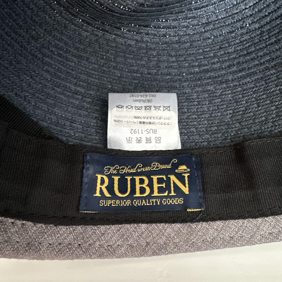 RUBEN 그레이와 흑의 밀짚모자