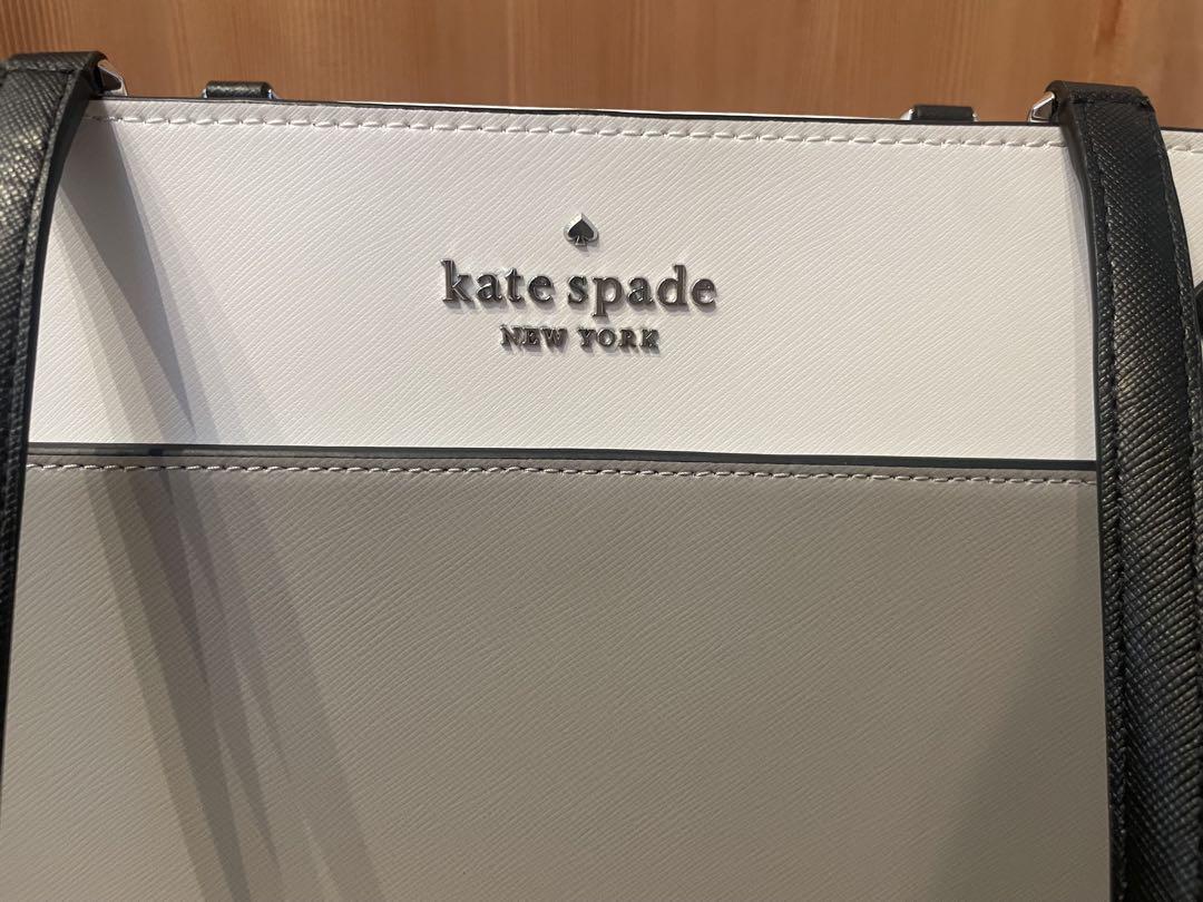 kate spade グレー　トートバッグ　A4