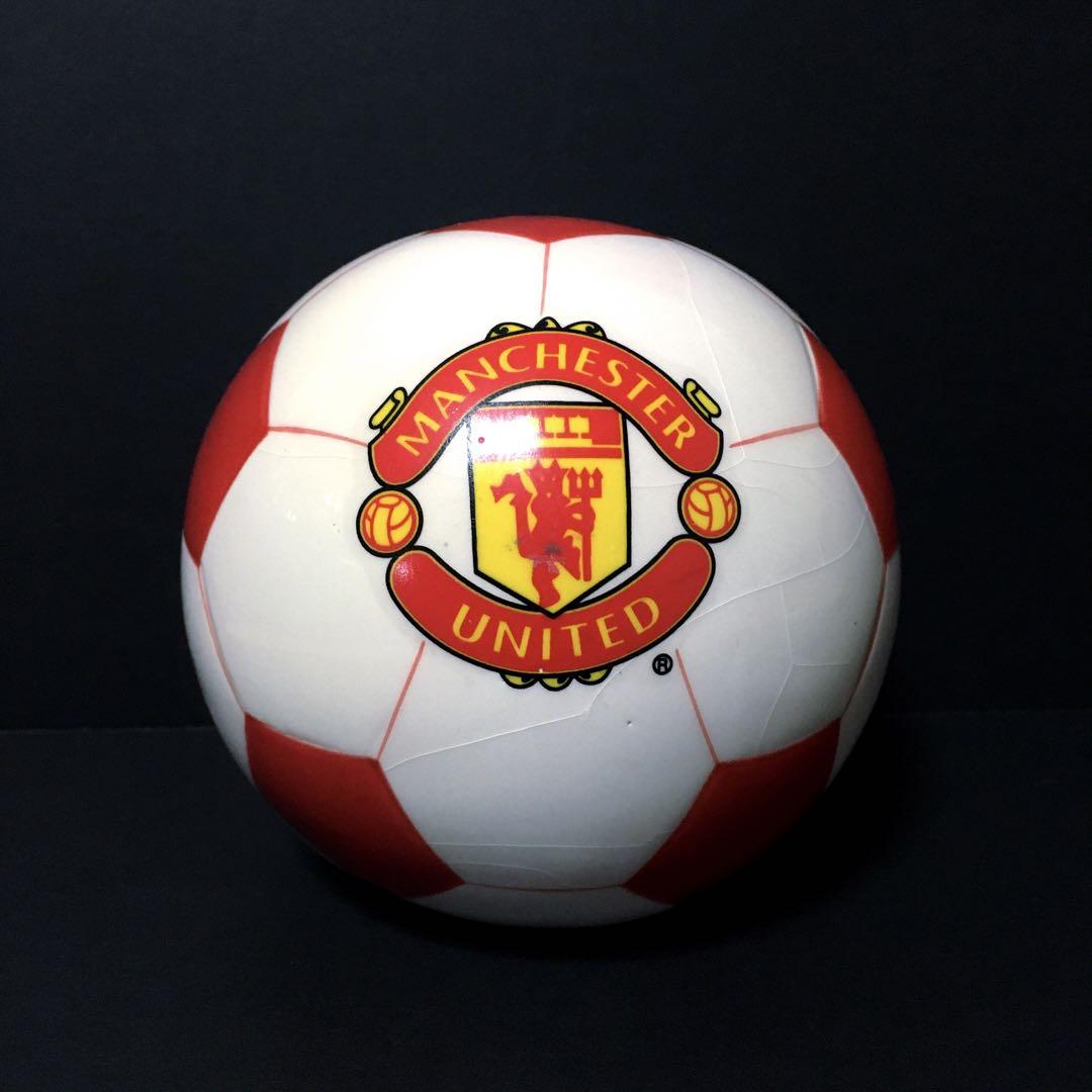 レア　イタリア　マンチェスターユナイテッド　サッカーボール マンチェスターユナイテッド 貯金箱 陶器 サッカーボール 当時物