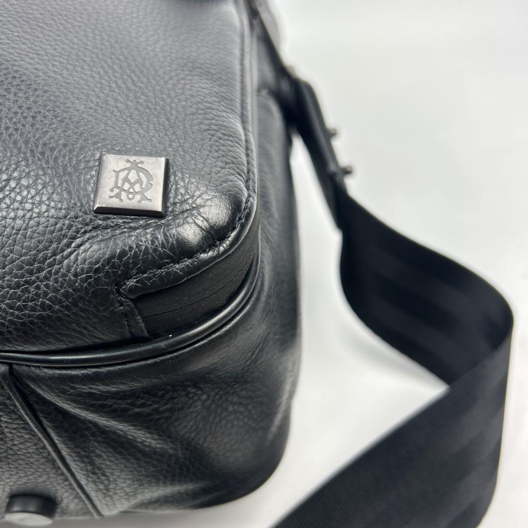【美品】ダンヒル　アボリティーズ　ビジネスバッグ　オールレザー　2way 黒