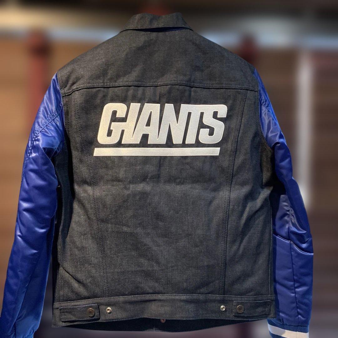 LEVIS NFL newyork GIANTS スタジャン 青/デニム古着