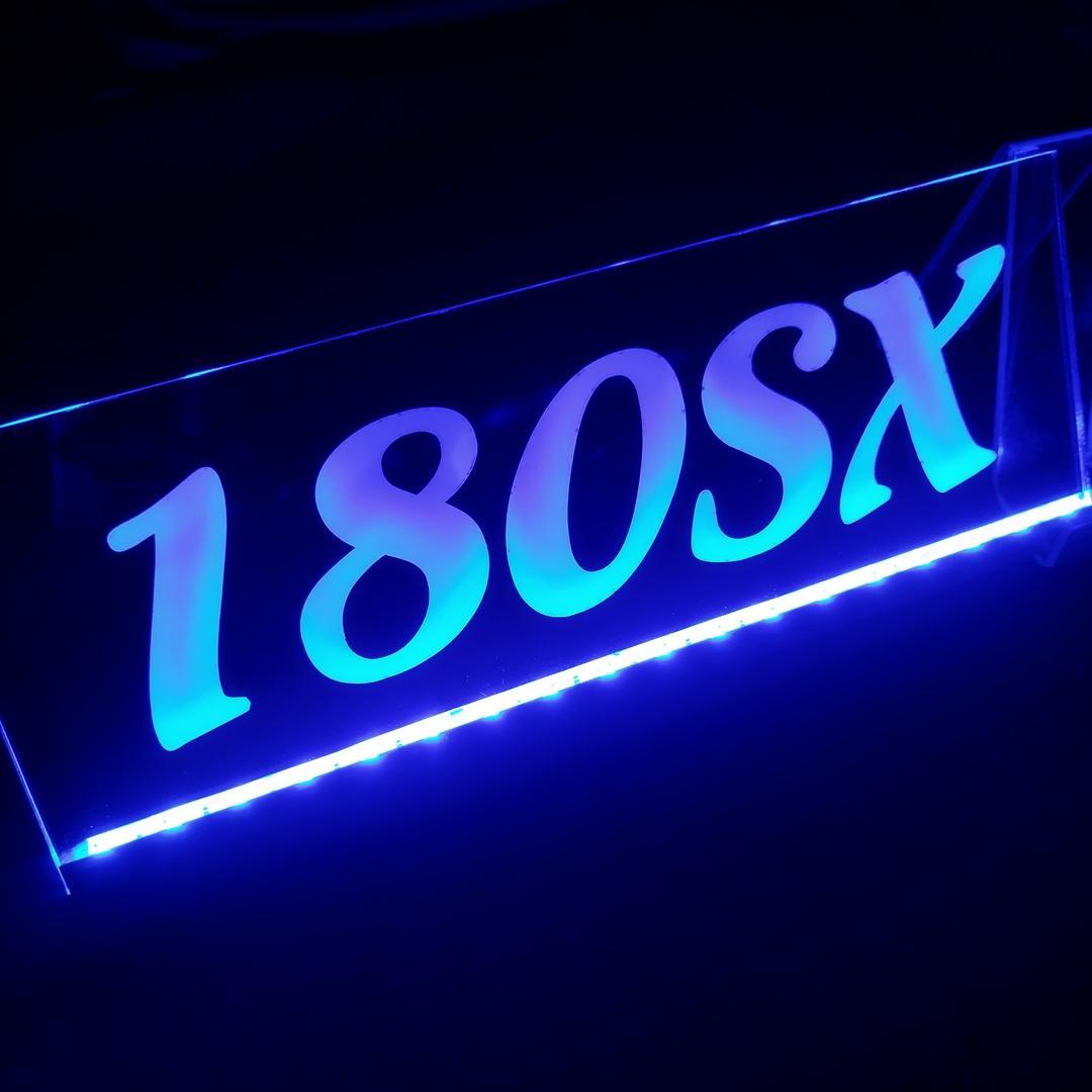180SX④ LEDアクリルプレート S13 日産 内装 カスタム ライト