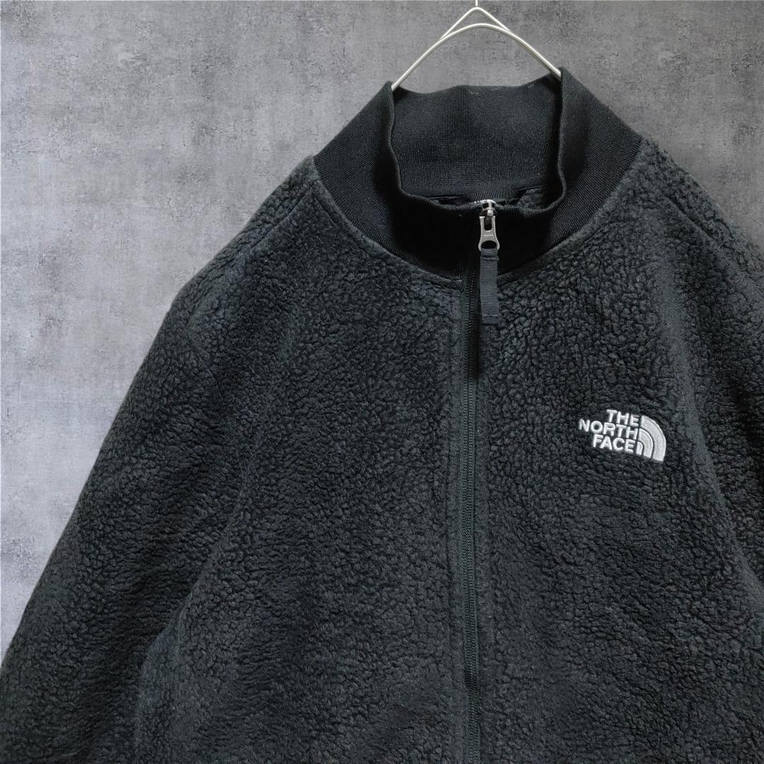 【A90】USA規格　ザノースフェイス　ボアフリースジャケット　刺繍ロゴサイズＭ