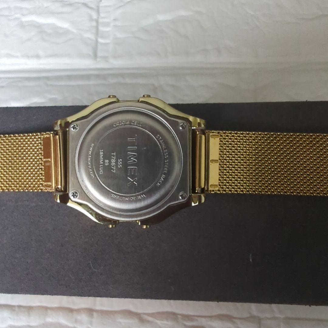 TIMEX 78677 ゴールド デジタル腕時計 INDIGLO クラシックデジタル ゴールド | TIMEXオンラインストア