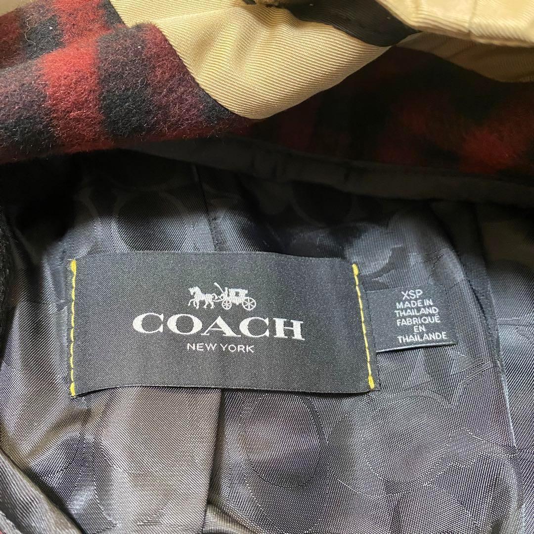 新品　コーチ　coach トレンチコート　定価176000円　取り外し可ボア付き