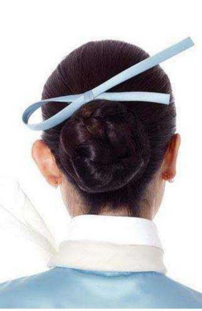 大韓航空　バレッタ　リボン ヘアピン