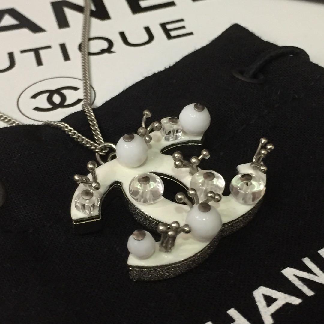 得価お得 シャネル♡ネックレス♡白 4n8xX-m59594662871 高品質2022