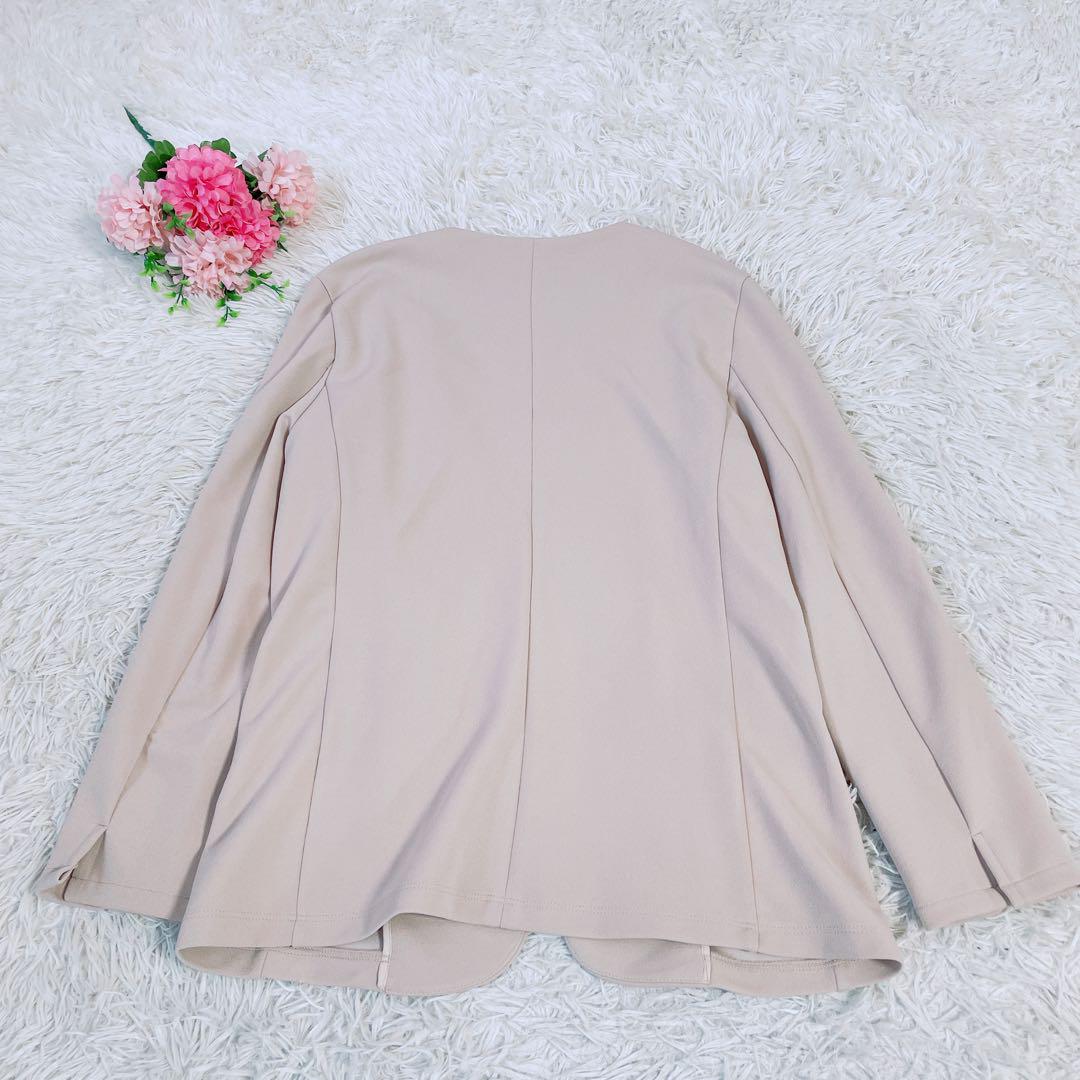 美品　ナノユニバース　カットジョーゼット ジャケット＋パンツ セットアップ