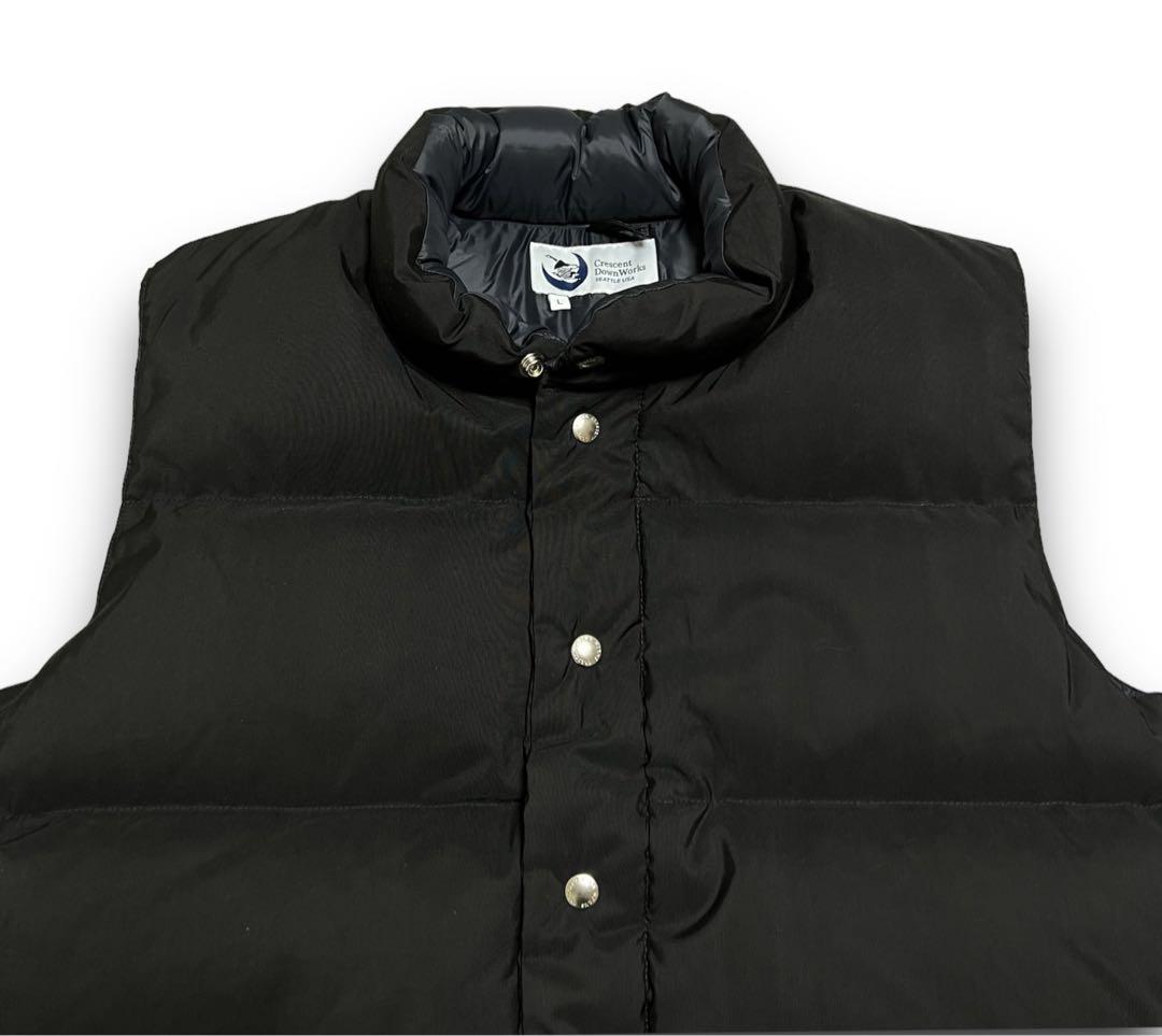 Crescent Down Works ダウン　イタリアンベスト M 黒 楽天市場】Crescent Down Works クレセントダウンワークス DOWN