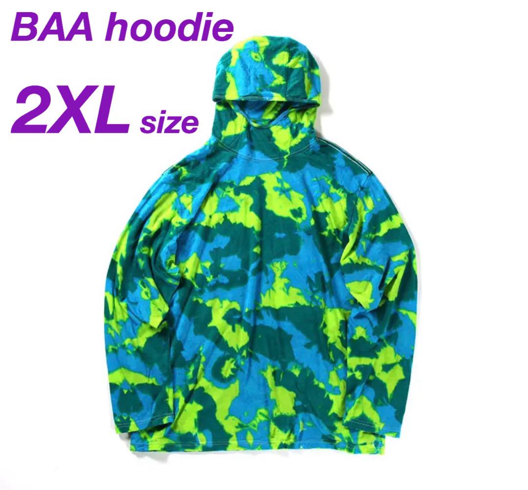 BROWN by 2-tacs BAA hoodie 2XL タイダイ 極美品 画像1