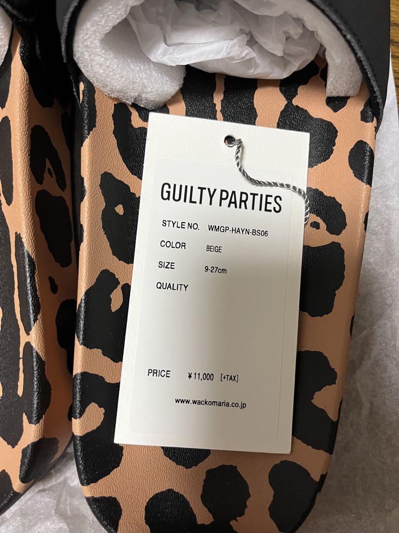 GUILTY PARTIES ヒョウ柄スライドサンダル 9.27cm