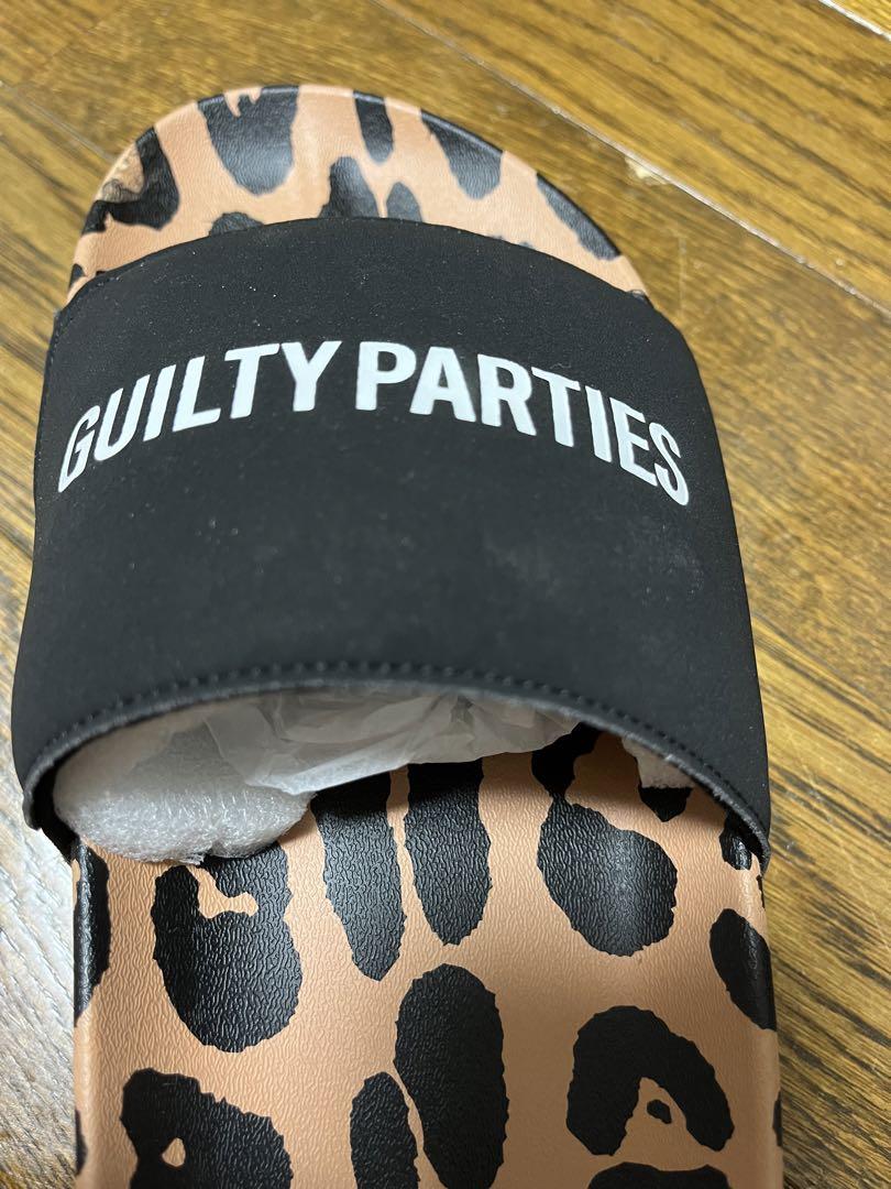 GUILTY PARTIES ヒョウ柄スライドサンダル 9.27cm