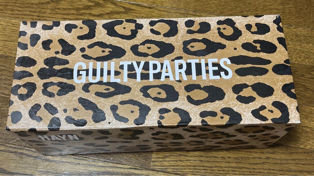 GUILTY PARTIES ヒョウ柄スライドサンダル 9.27cm
