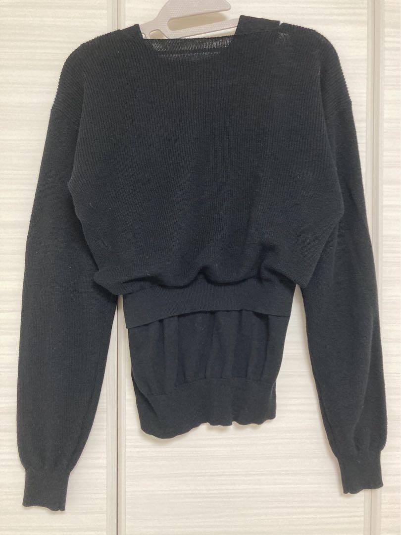 searoomlynn Combi design カシミヤmixトップス