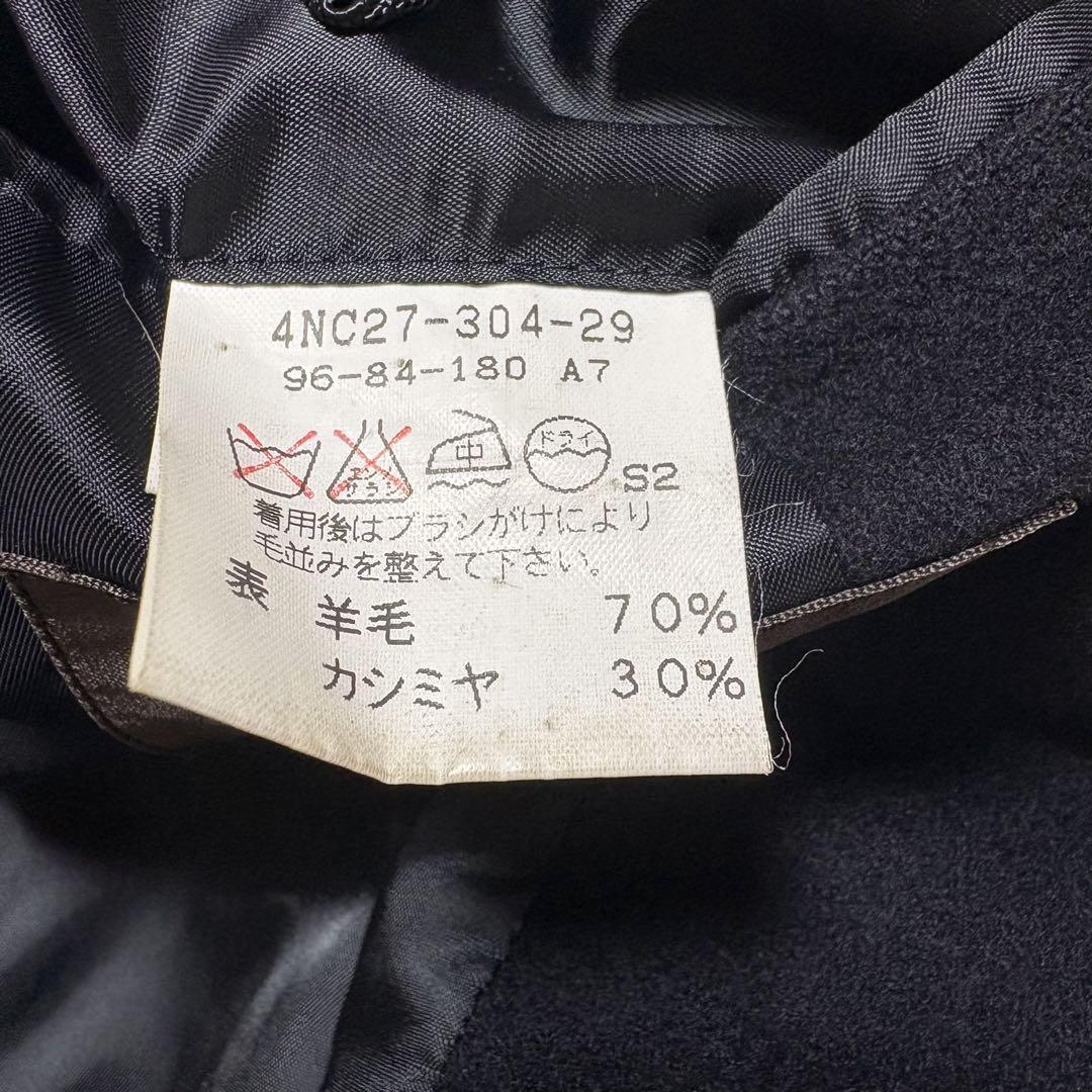 PAUL STUART ロング チェスターコート　カシミヤ　XLサイズ ブラック