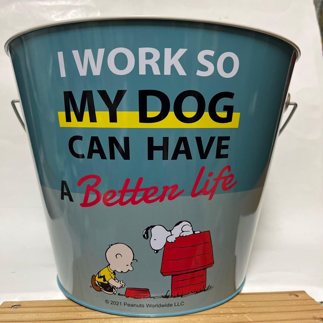 レア スヌーピー バケツ 大きいバケツ スヌーピー 缶バケツ メルカリ