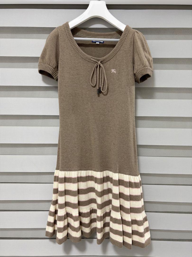 BURBERRY BLUE LABEL 半袖　ニット　ワンピース