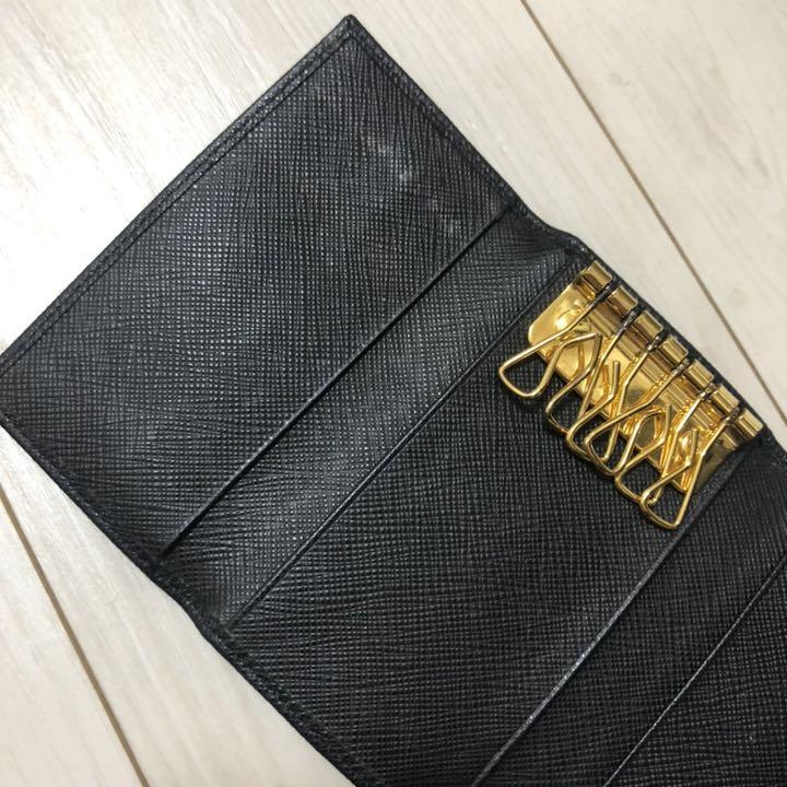 PRADA キーケース 6連 5fv04-m59602290902 プラダ 得価低価
